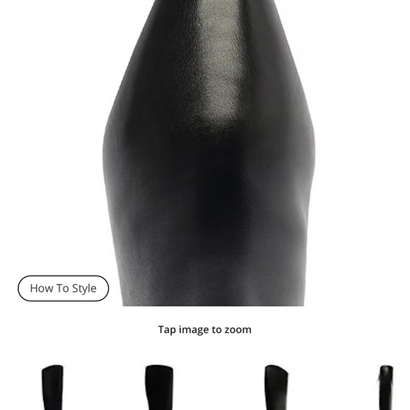 Shutz Mikki Up Leather Stiletto Tall Boots NWOB Size 8 - Picture 3 of 14